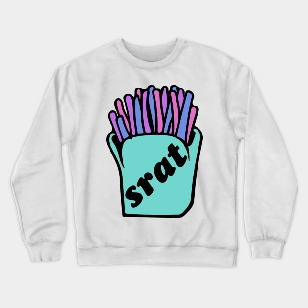 Clean Srat Fry Crewneck Sweatshirt by AdventureFinder